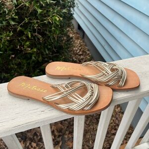Matisse Tate Gold Sandals
